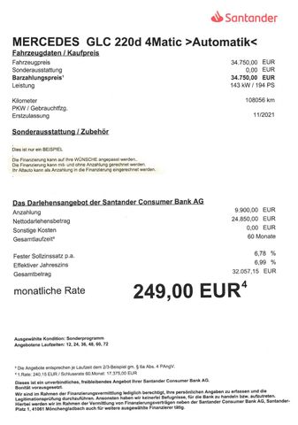 Fahrzeugabbildung Mercedes-Benz GLC 220 d 4Matic>Allrad/AUT/AHK/LED/360KAM/NAV<