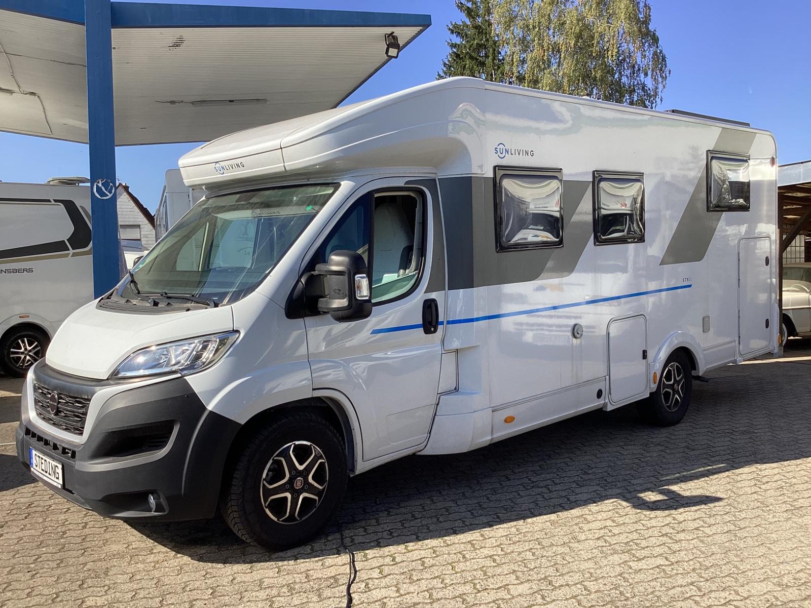 Sun Living S75 SL 4,5T Einzel&Hub. 2x TV Gastank Solar Lith