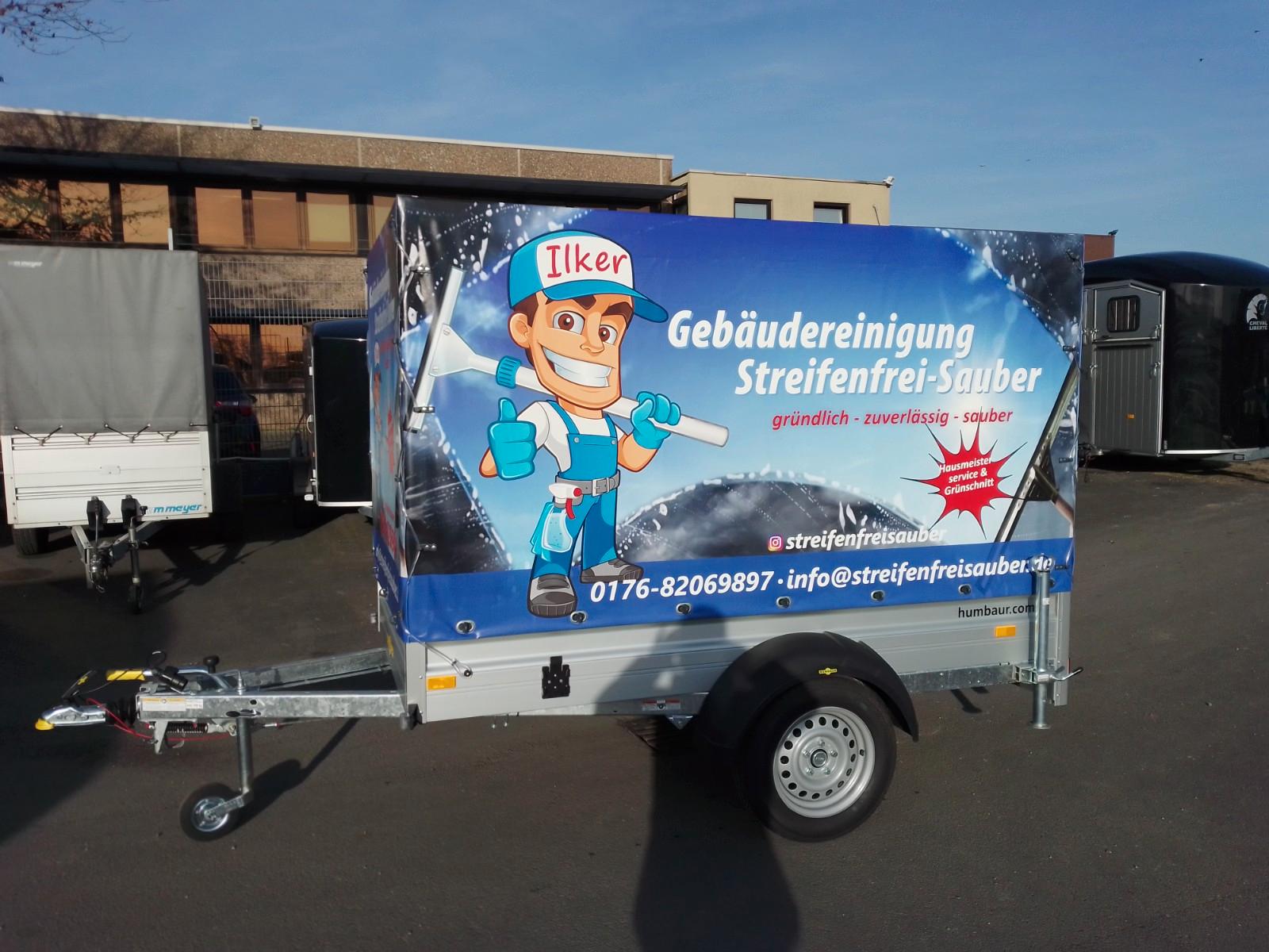 Andere PKW Anhänger  Plane mit Werbung