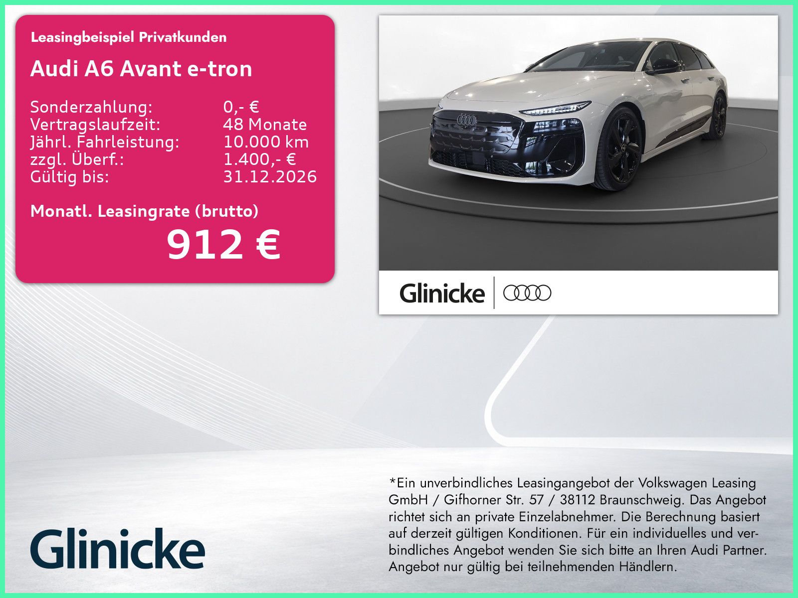 Audi A6 Avant e-tron performance Luft AHK LM 21" B&O 