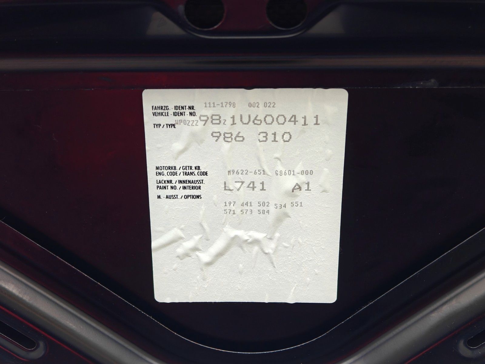 Fahrzeugabbildung Porsche Boxster 986 2.7 Cabrio - WENIG KM, HU NEU! -