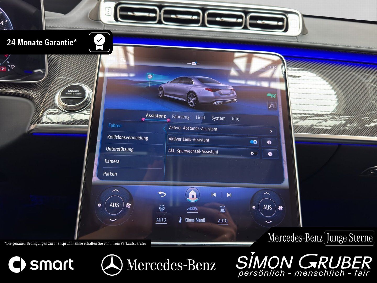 Fahrzeugabbildung Mercedes-Benz S 63 e Perfo L Chauffeur Carbon Burm4D Fondent.