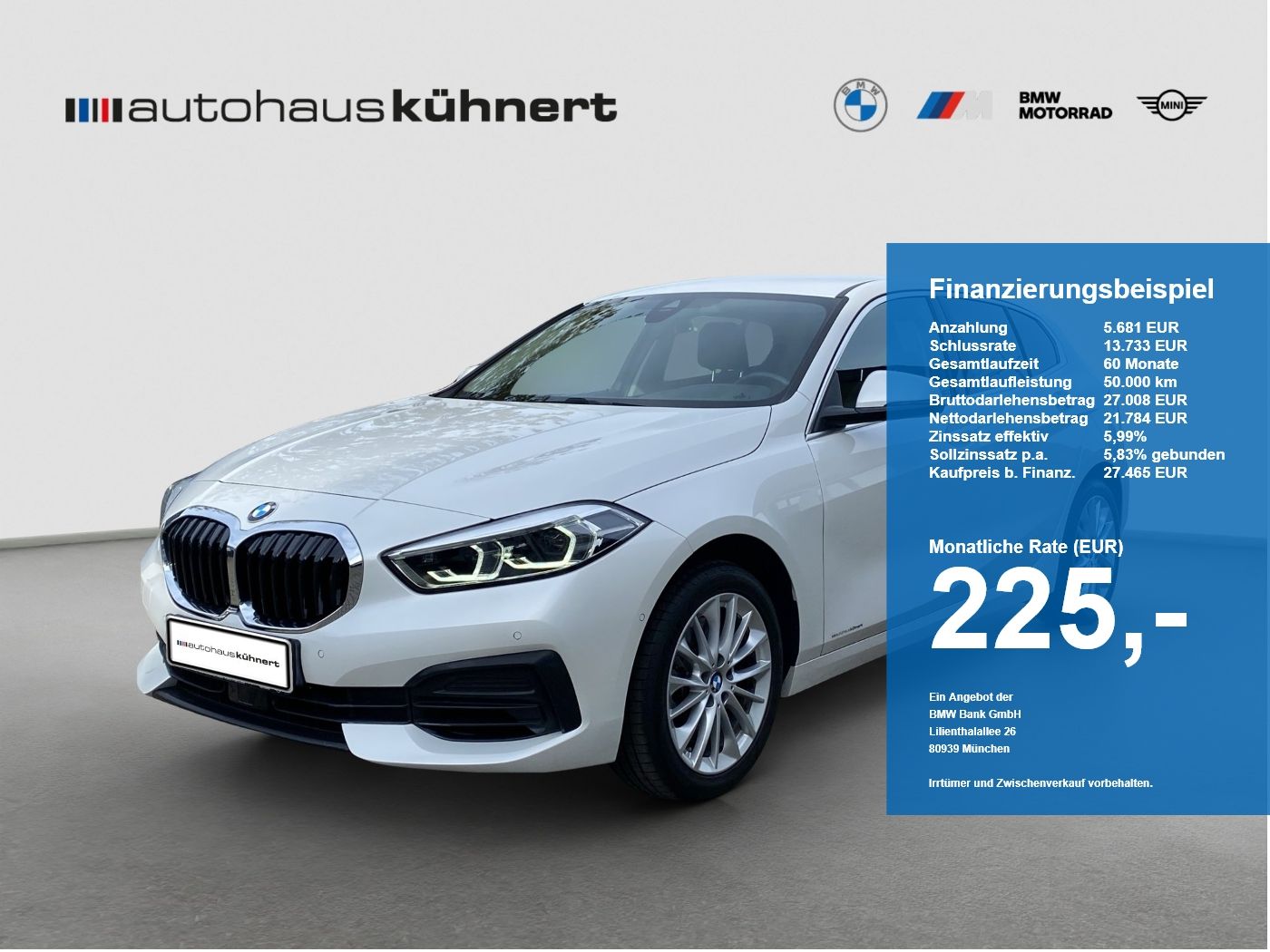 BMW 120i Advantage LED ACC DrvAss HUD Navi RFK DAB foto 1