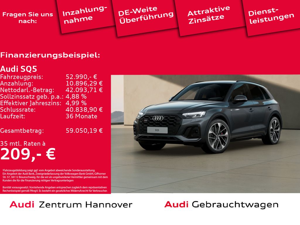 Audi SQ5 3.0 TDI quattro MatrixLED B&O Kamera AHK Luf