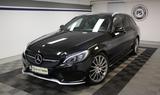 Mercedes-Benz C 43 AMG T 4M. PANO KAMERA BURMESTER STHZ S.HEFT - schwarze Mercedes-Benz C 43 AMG