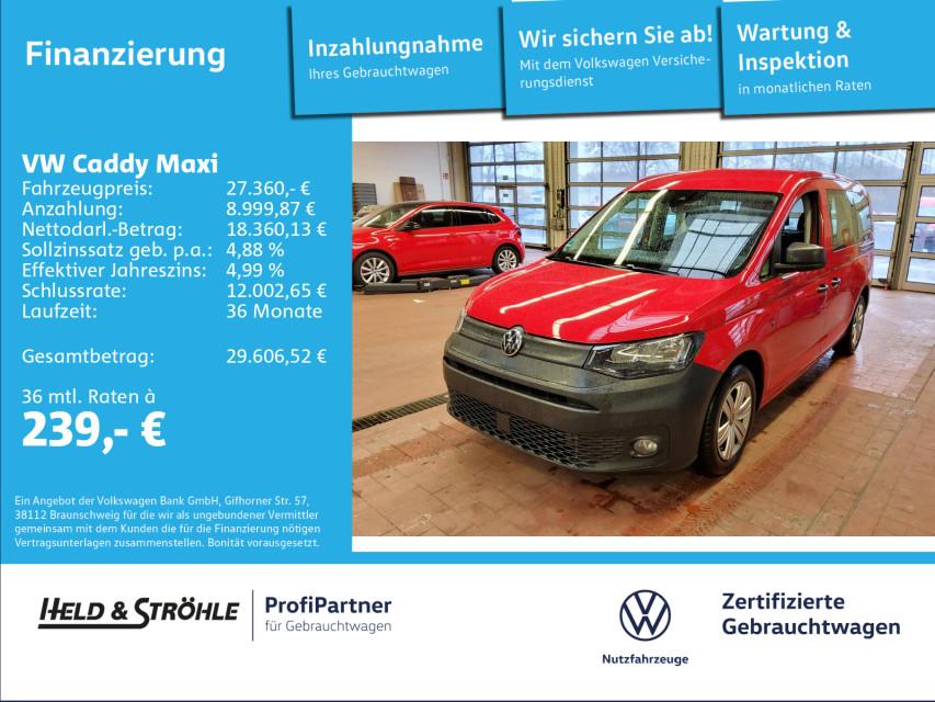 Volkswagen Caddy Maxi 2.0 TDI 7SITZE ACC NAVI R-KAM PDC SHZ
