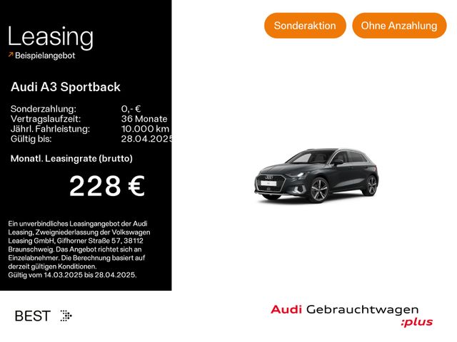 Audi A3 Sportback 30 TDI advanced*LED*VIRTUAL*NAVI-PL