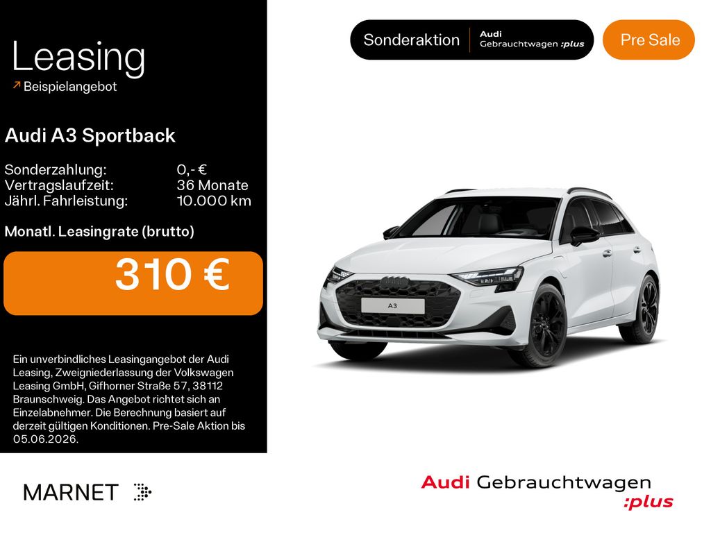 Audi A3 Sportback 40 TFSI e Advanced*Navi*LED*Alu*AHK
