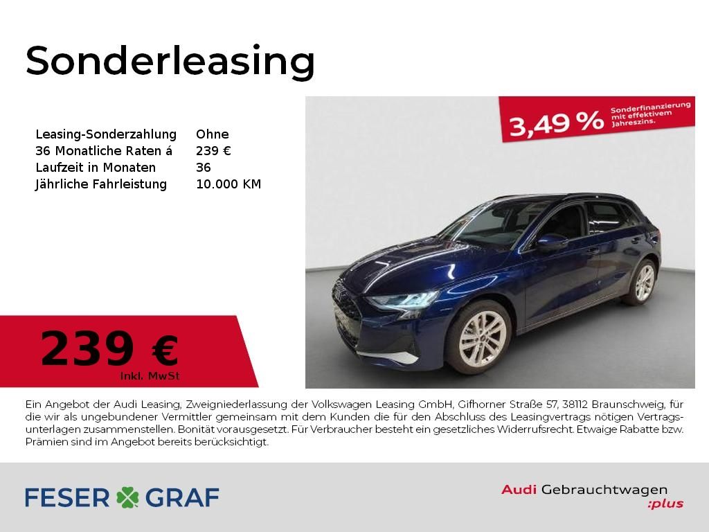 Audi A3 Sportback Advanced 30 TFSI S tronic RFK Virtu