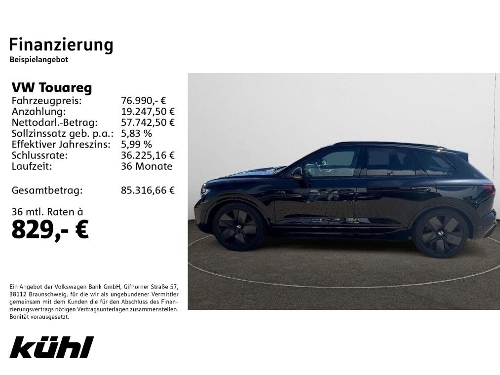 Volkswagen Touareg 3.0 TDI DSG 4M R-Line AHK Luft Pano Blac foto 2