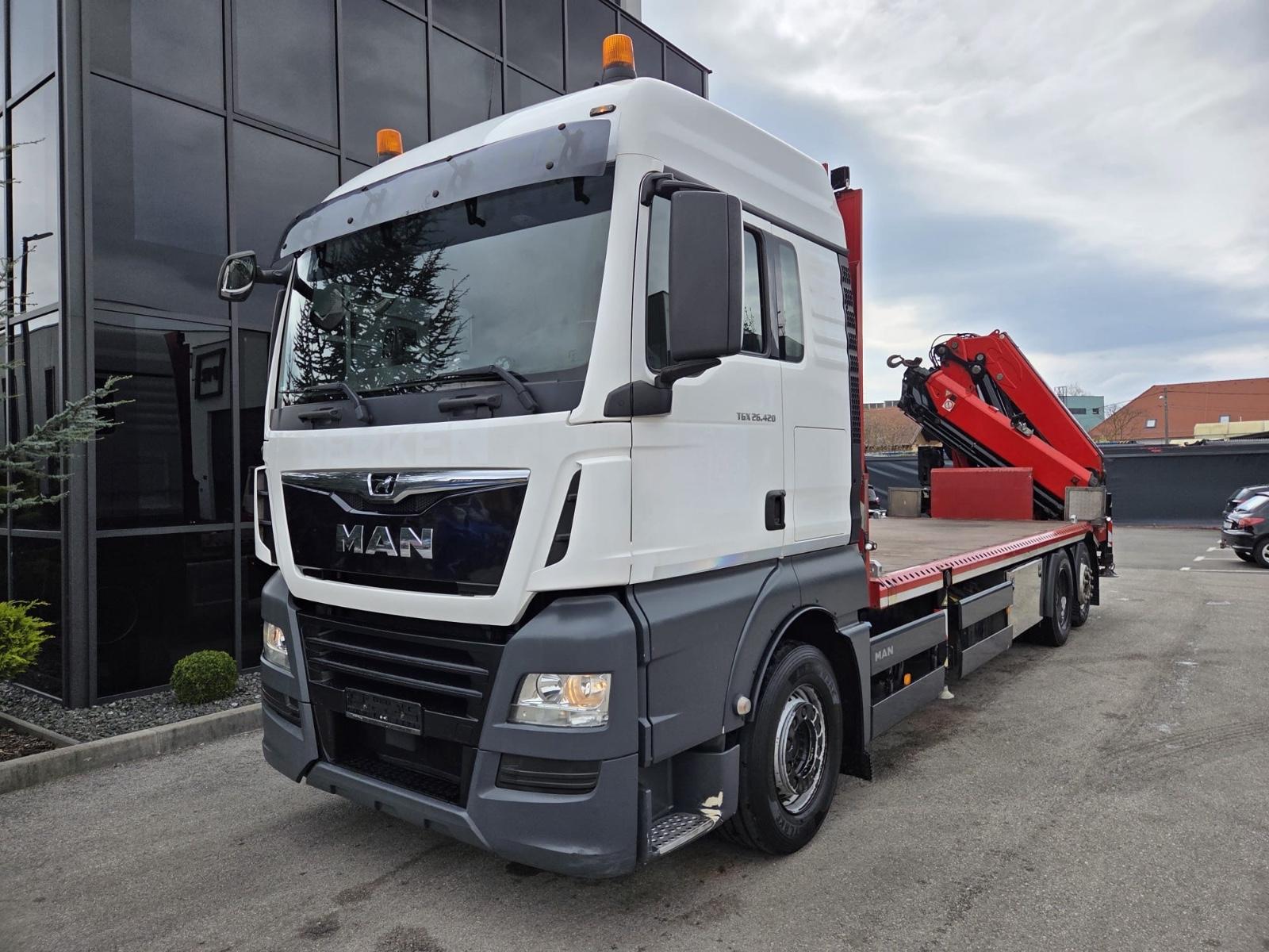 MAN TGX 26.420 6x2 Kran Fassi F455 Ra 5.teleskope