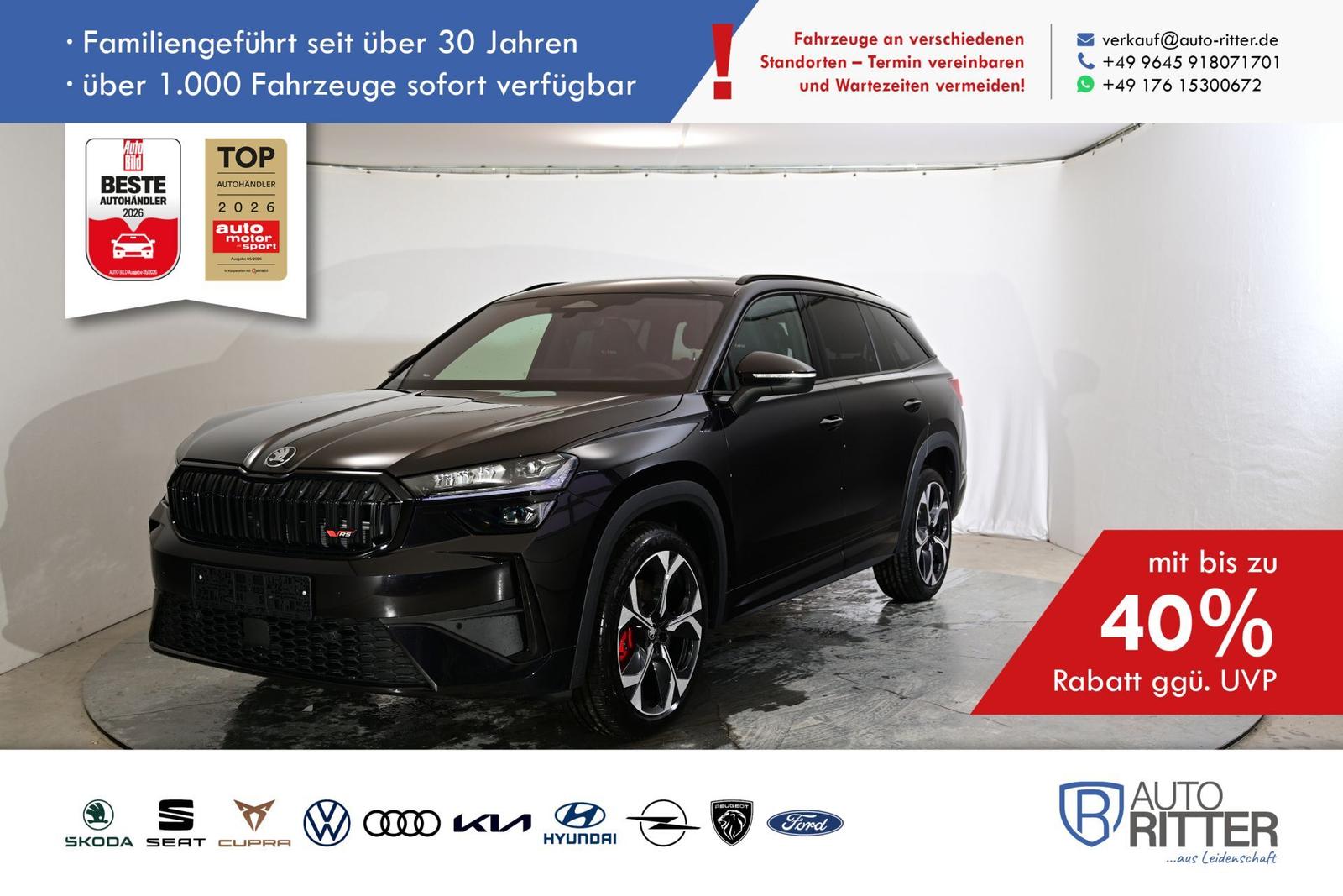 Skoda Kodiaq RS ACC|HuD|AHK|RFK|7-Sitze|Matrix|LED|...