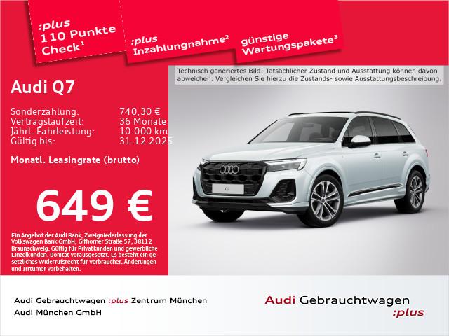 Audi Q7 50 TDI qu. S line AHK/Pano/7-Sitzer/Matrix