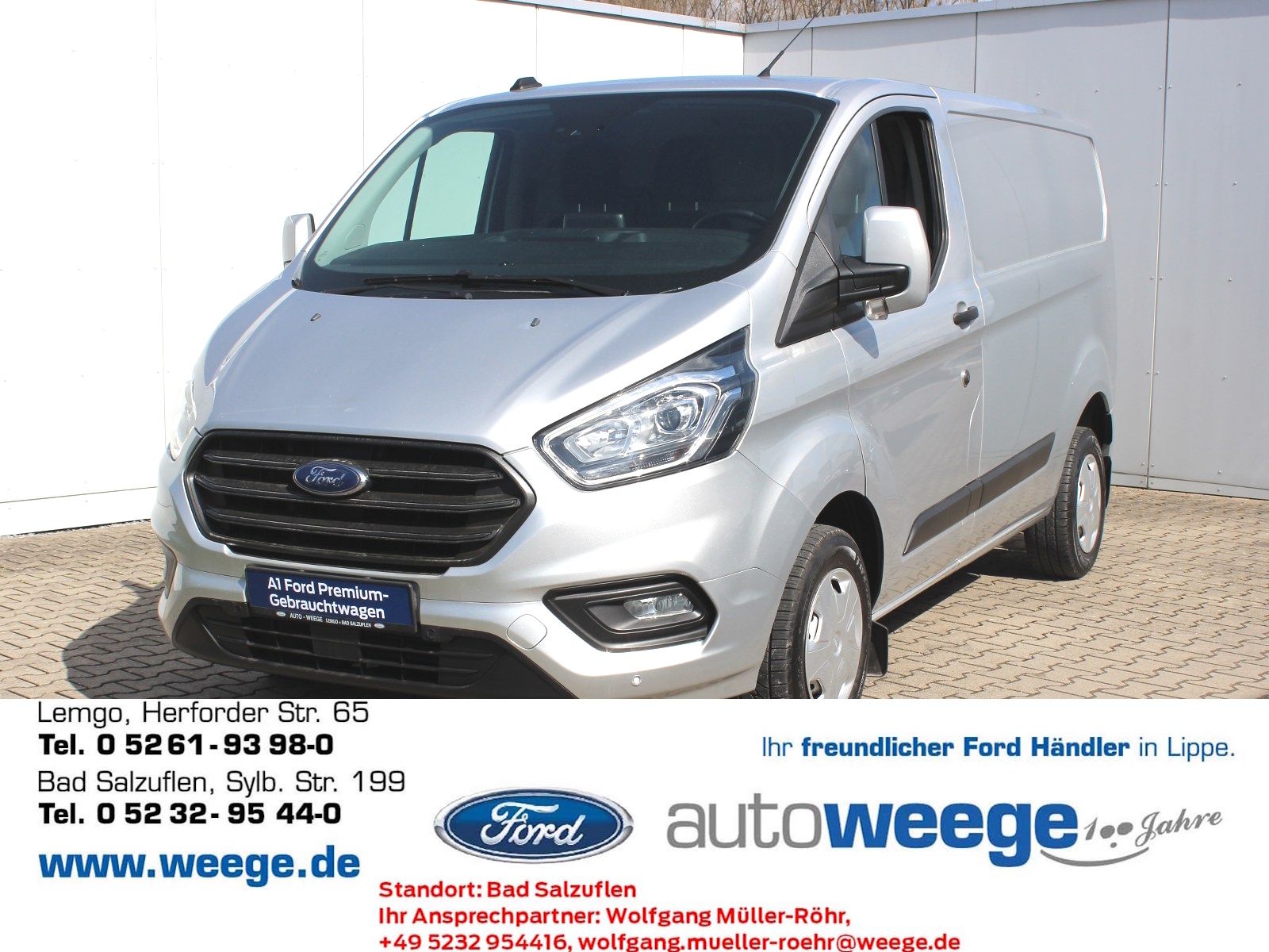 Fahrzeugabbildung Ford Transit Custom Kasten 280 L1 Trend