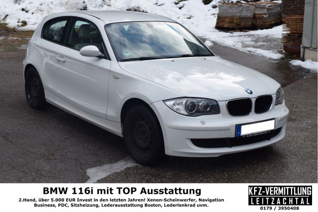 BMW 116i Xenon|Navi|PDC|Leder|SH|2.Hand|TÜV 2026