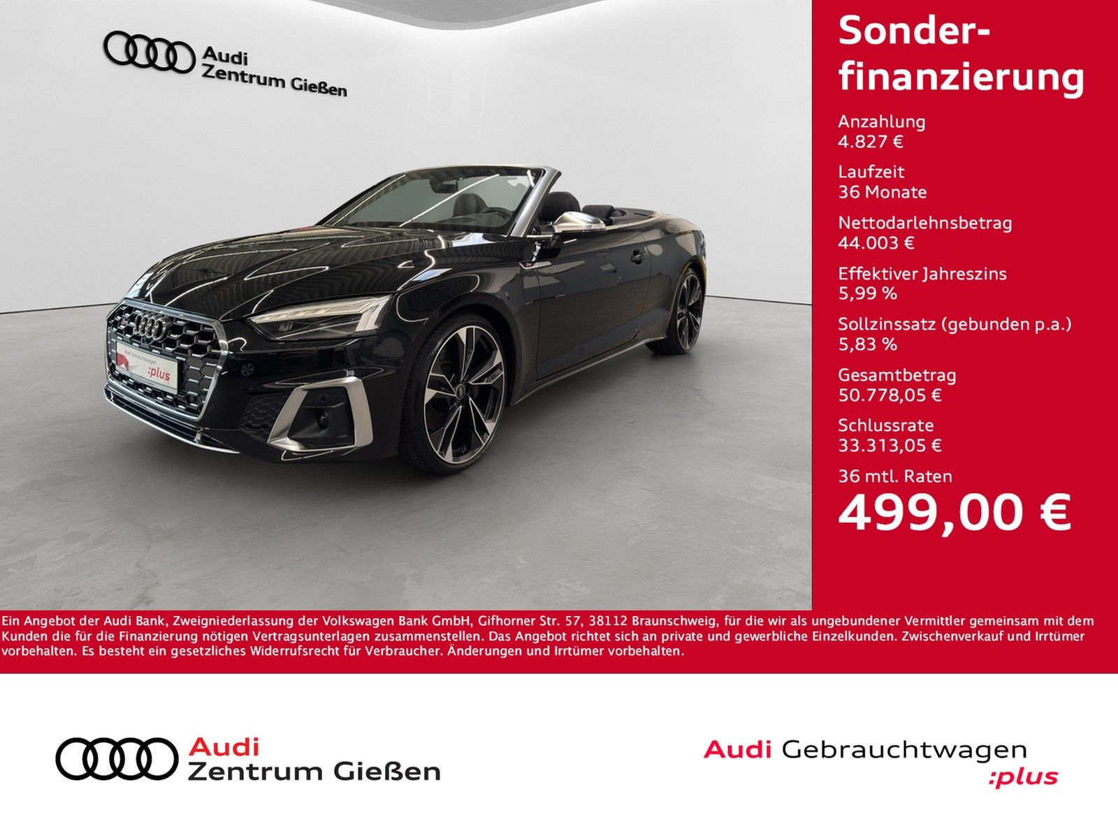 Audi S5 Cabriolet TFSI quattro B&O HuD Matrix-LED 360 foto 2