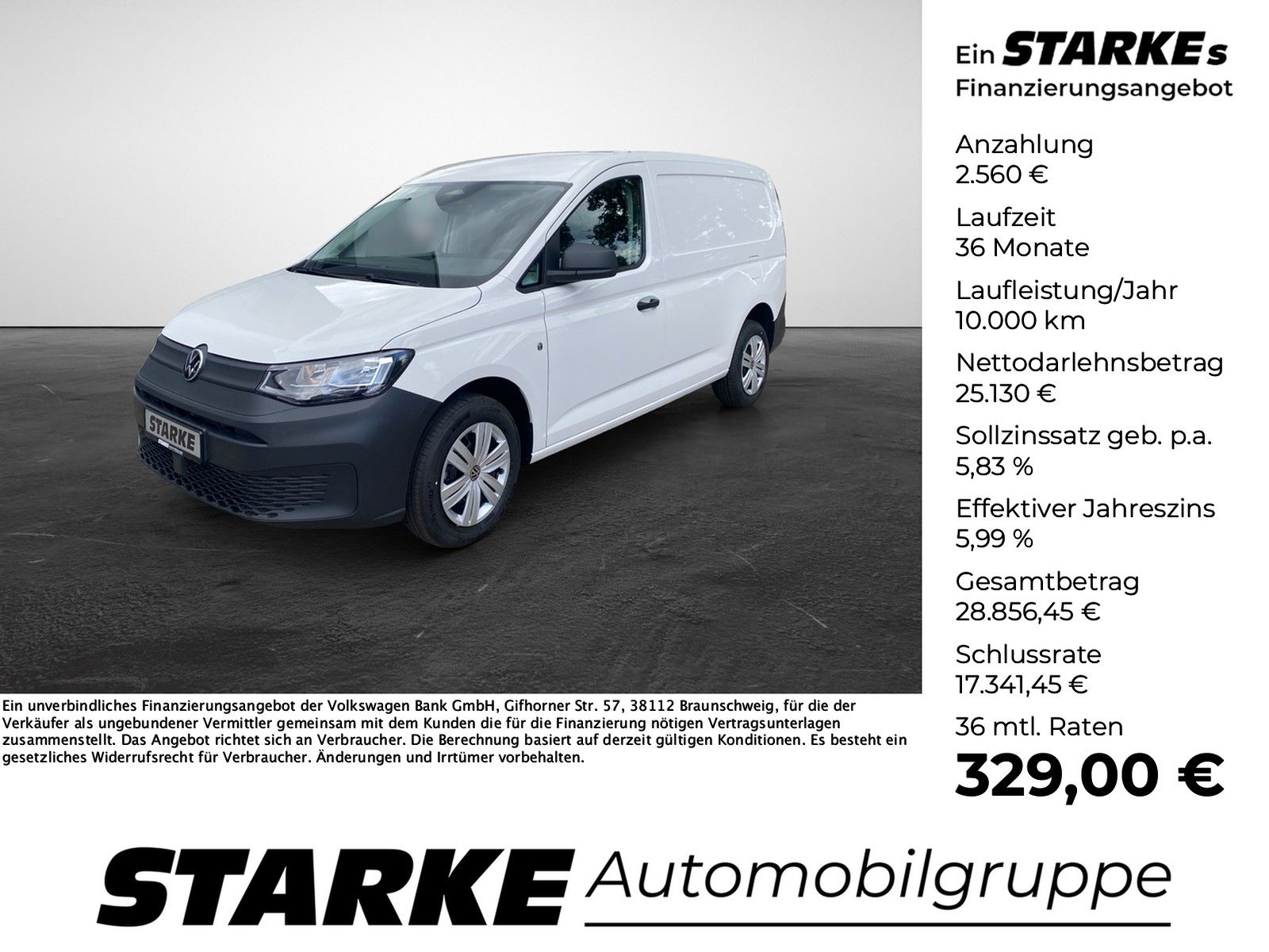 Volkswagen Caddy Maxi Cargo 2.0 TDI Kasten lang AHK PDC Te