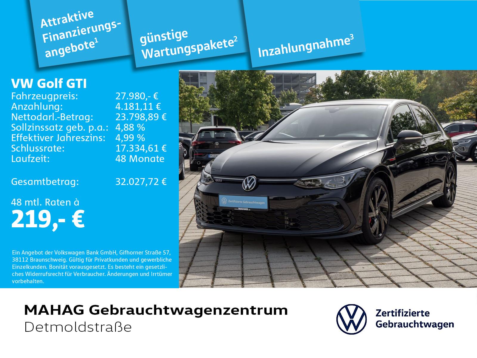 Volkswagen Golf VIII GTI 2.0 TSI AHK Pano LED+ Navi ParkPil