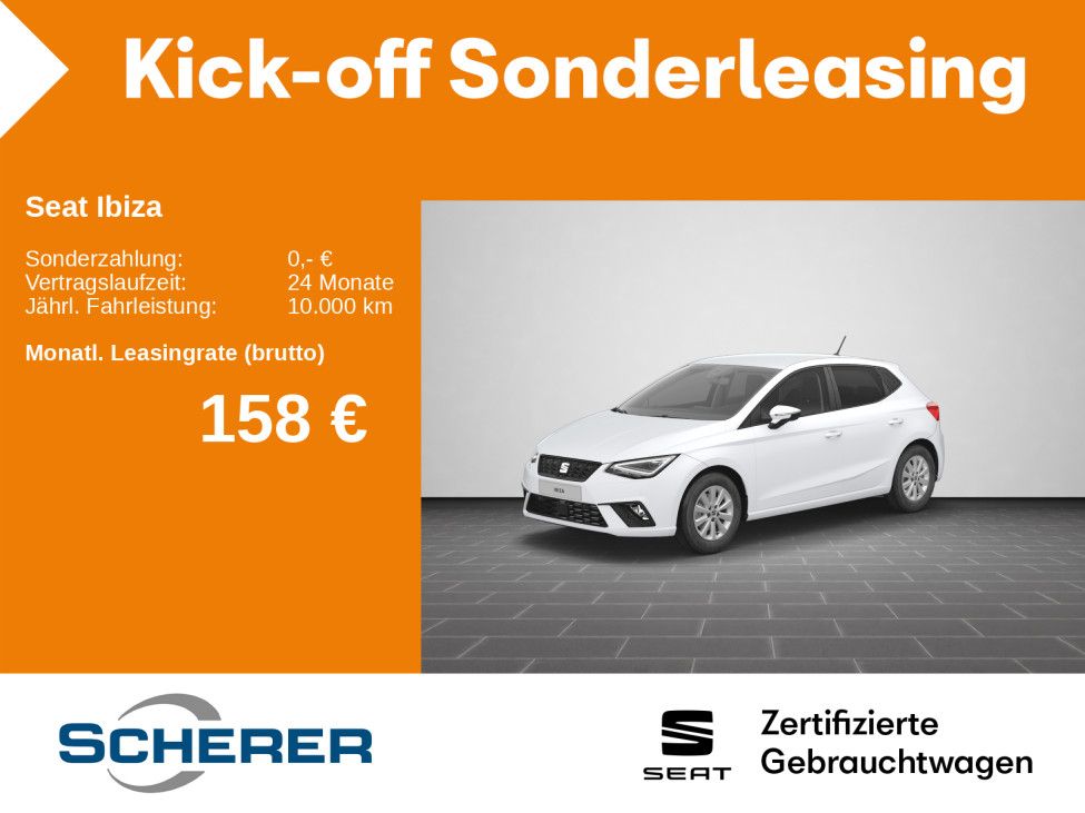 Seat Ibiza Style 1.0 TSI NAVI CARPLAY SHZ LED GJR