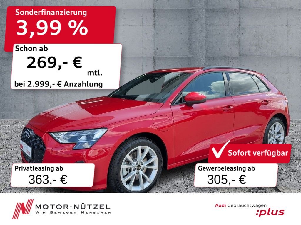 A3 Sportback TFSI e 150kW ADVANCED LED+NAVI+RFK