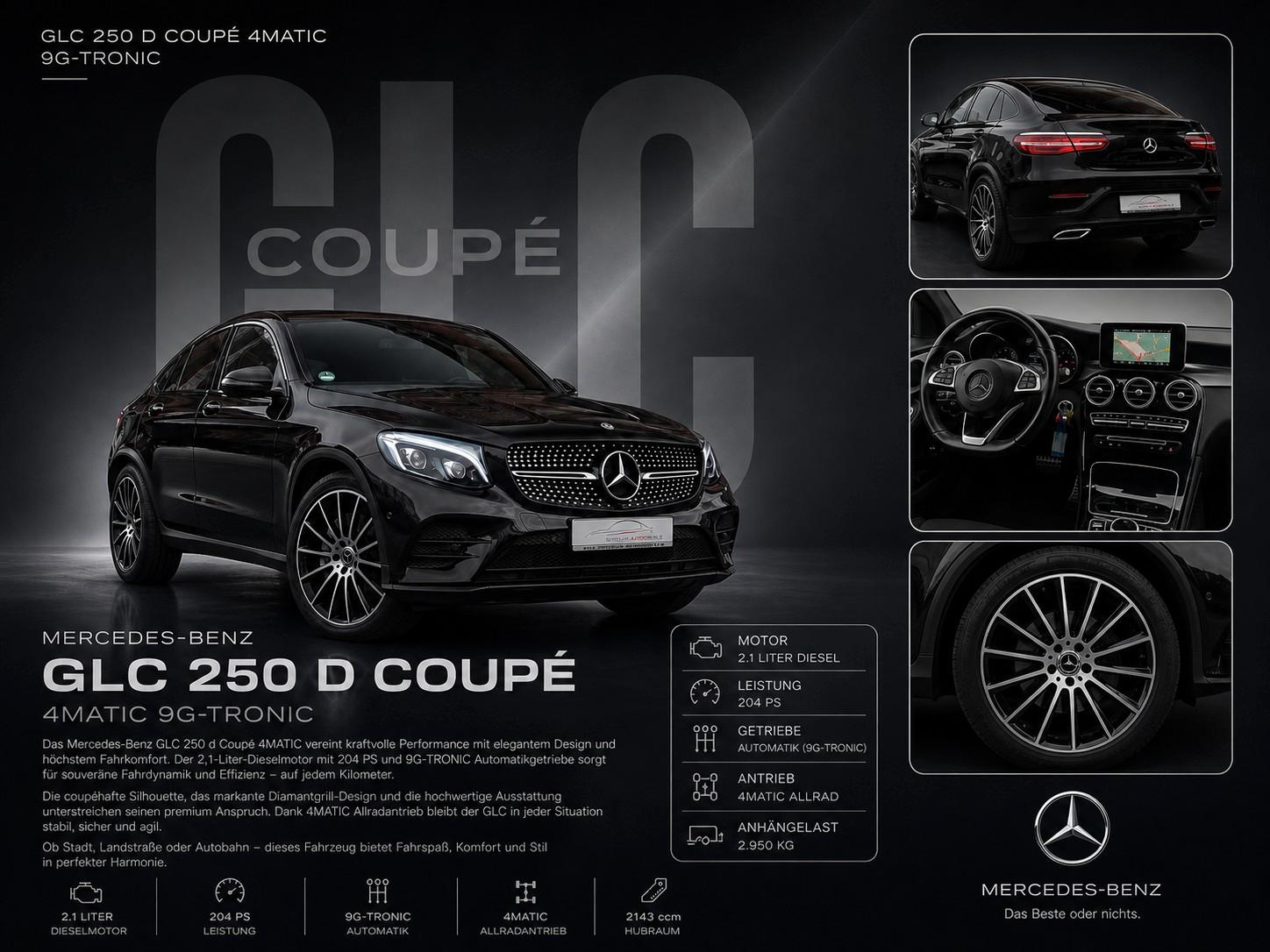 Mercedes-Benz GLC 250d 4Matic Coupe AMG*AIR*NIGHT*ILS*360*STHZ