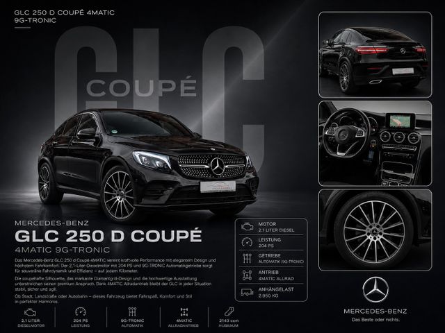 MERCEDES-BENZ GLC 250d 4Matic Coupe AMG*AIR*NIGHT*ILS*360*STHZ