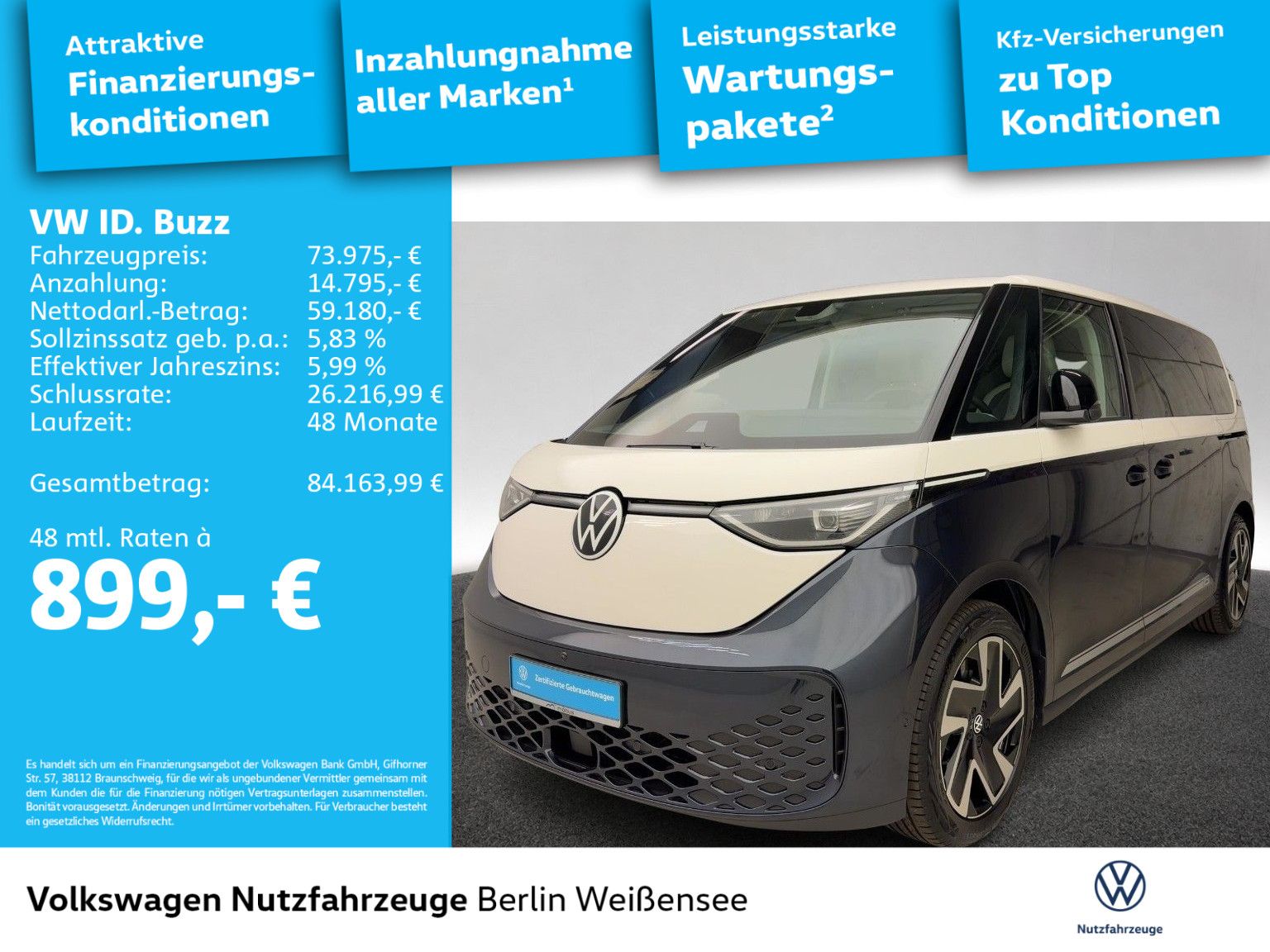 Volkswagen ID.Buzz Pro 210kW LR*75 JAHRE BULLI*WÄRMEPUMPE*R imagem 2