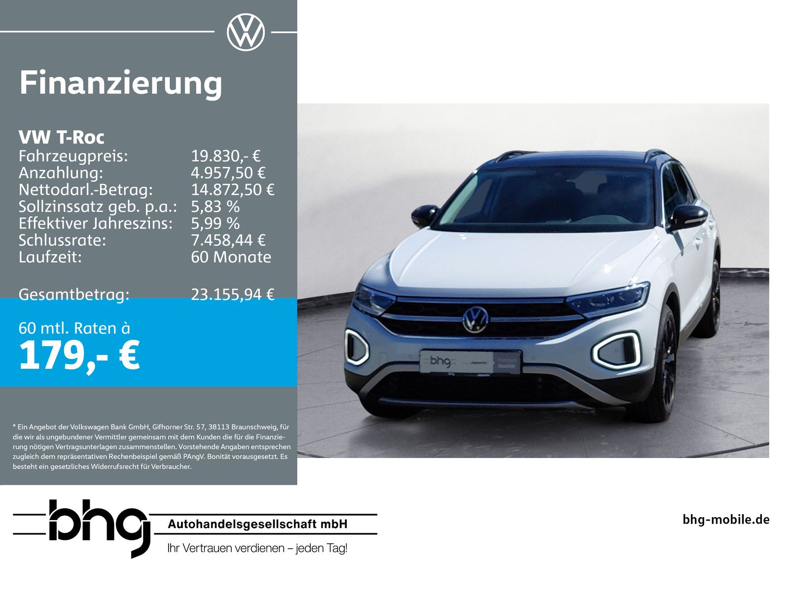Volkswagen T-Roc Style 1.0 l TSI OPF