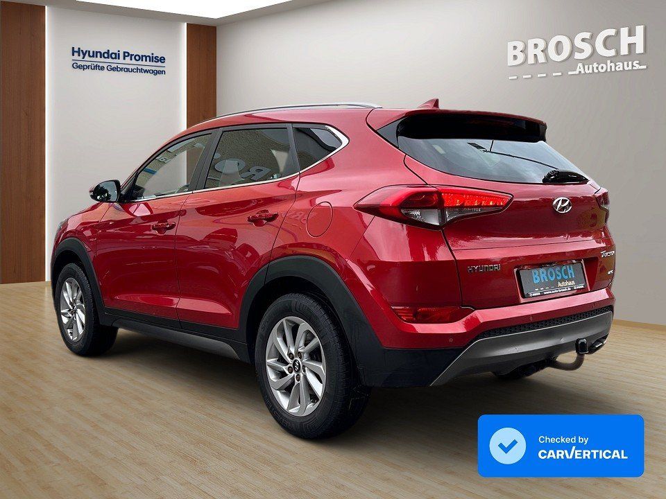 Fahrzeugabbildung Hyundai TUCSON 1.6T 4WD INTRO AHK 1.HAND NAV+KAMERA+PDC+