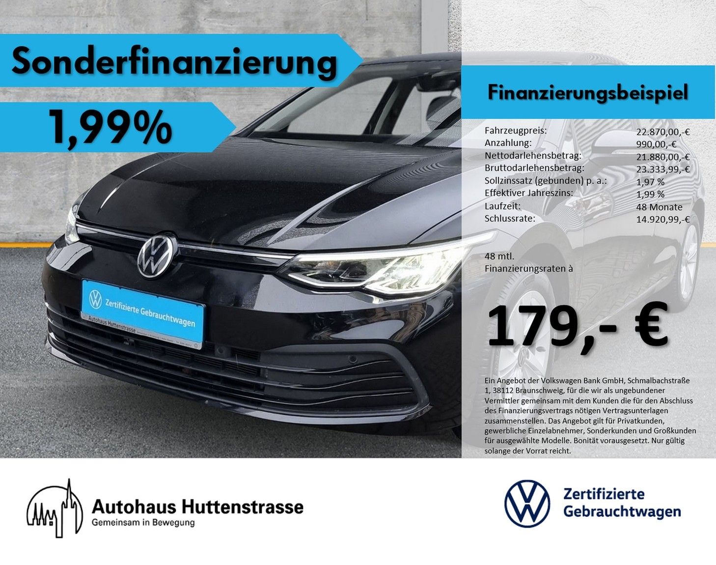 Volkswagen Golf VIII 1.5 TSI Life NAVI SHZ APP