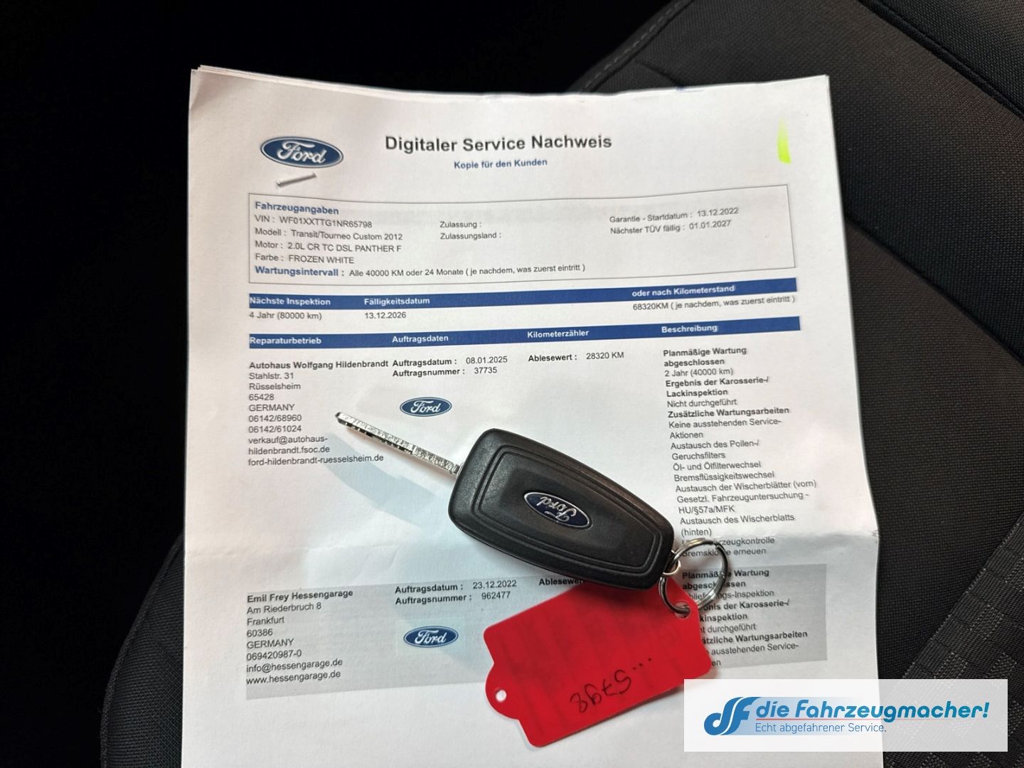 Fahrzeugabbildung Ford Transit Custom Tourneo Kombi 320 L2 Trend Dyn. K