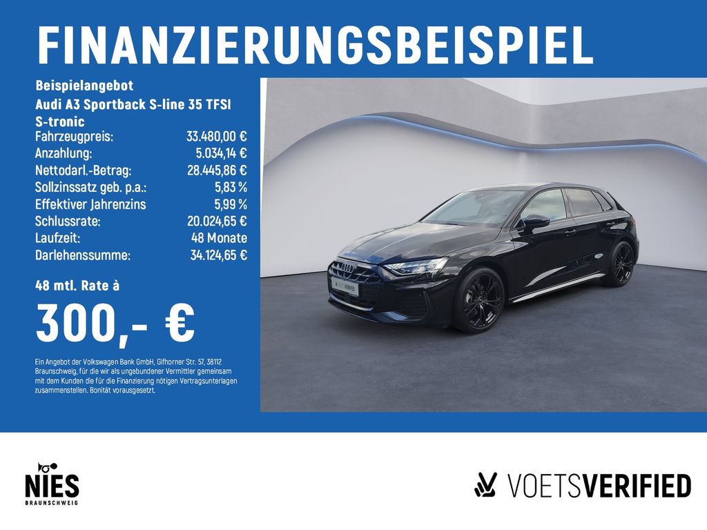 A3 Sportback S-line 35 TFSI S-tronic LED+SHZ+KLI