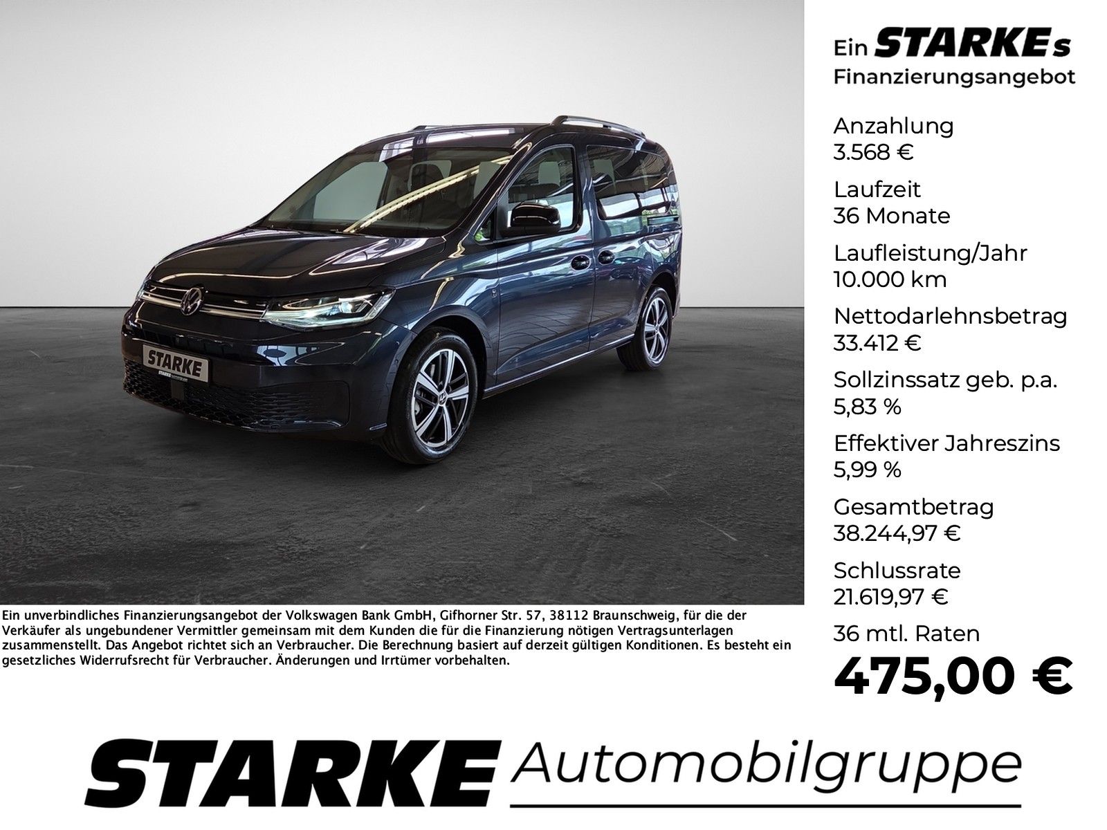 Volkswagen Caddy 1.5 TSI DSG Life LED AHK Kamera