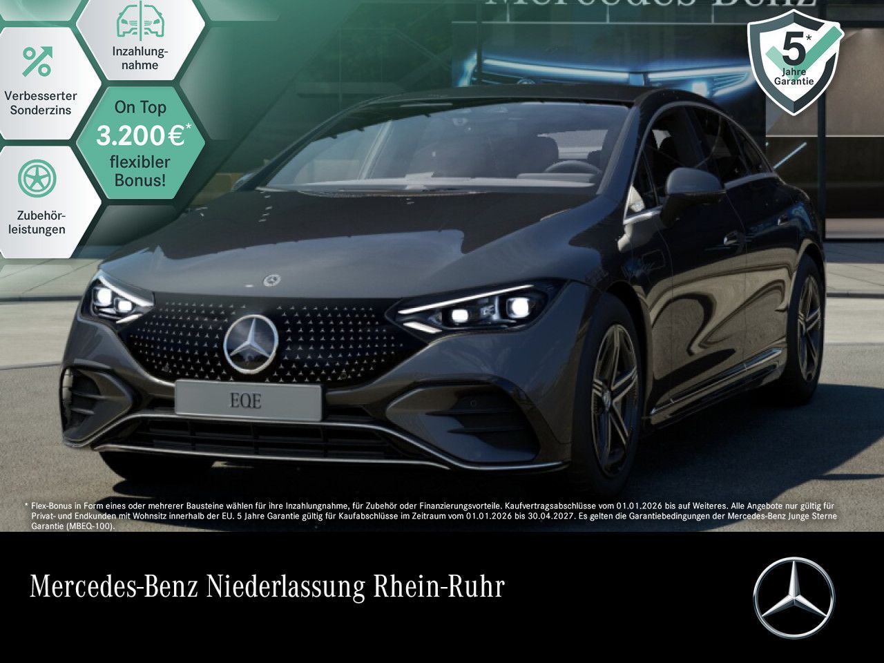 MERCEDES-BENZ EQE 300 AMG/PREMIUM/10° HI-ACHSL/AHK/360°/BURM