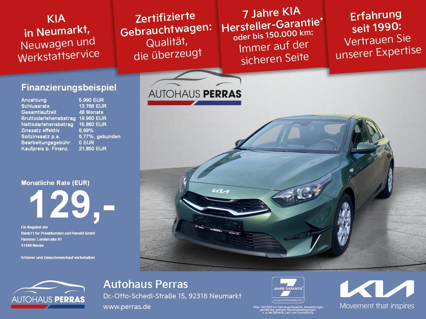 Kia cee'd_5 1.5T 140 DCT7 VIS Navi Komfort Navi+SHZ+