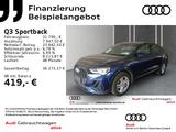 Audi Q3 Sportback 45 TFSI e S line int. S tronic *ACC - Audi Q3 mit Hybrid-Antrieb: Blau