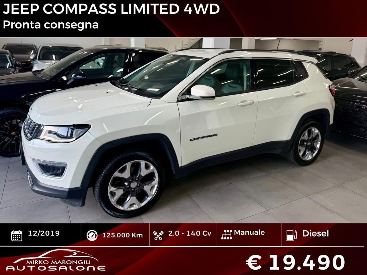 Jeep JEEP COMPASS 2.0 4WD LIMITED finanziabile