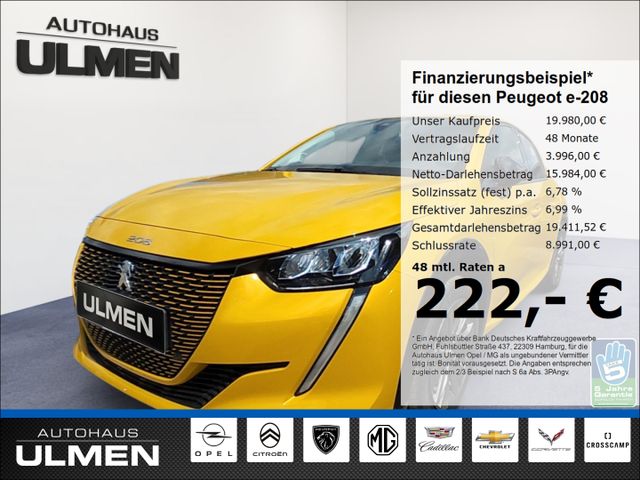 Peugeot e-208 Allure Elektromotor  Touch-Radio Voll-LED 