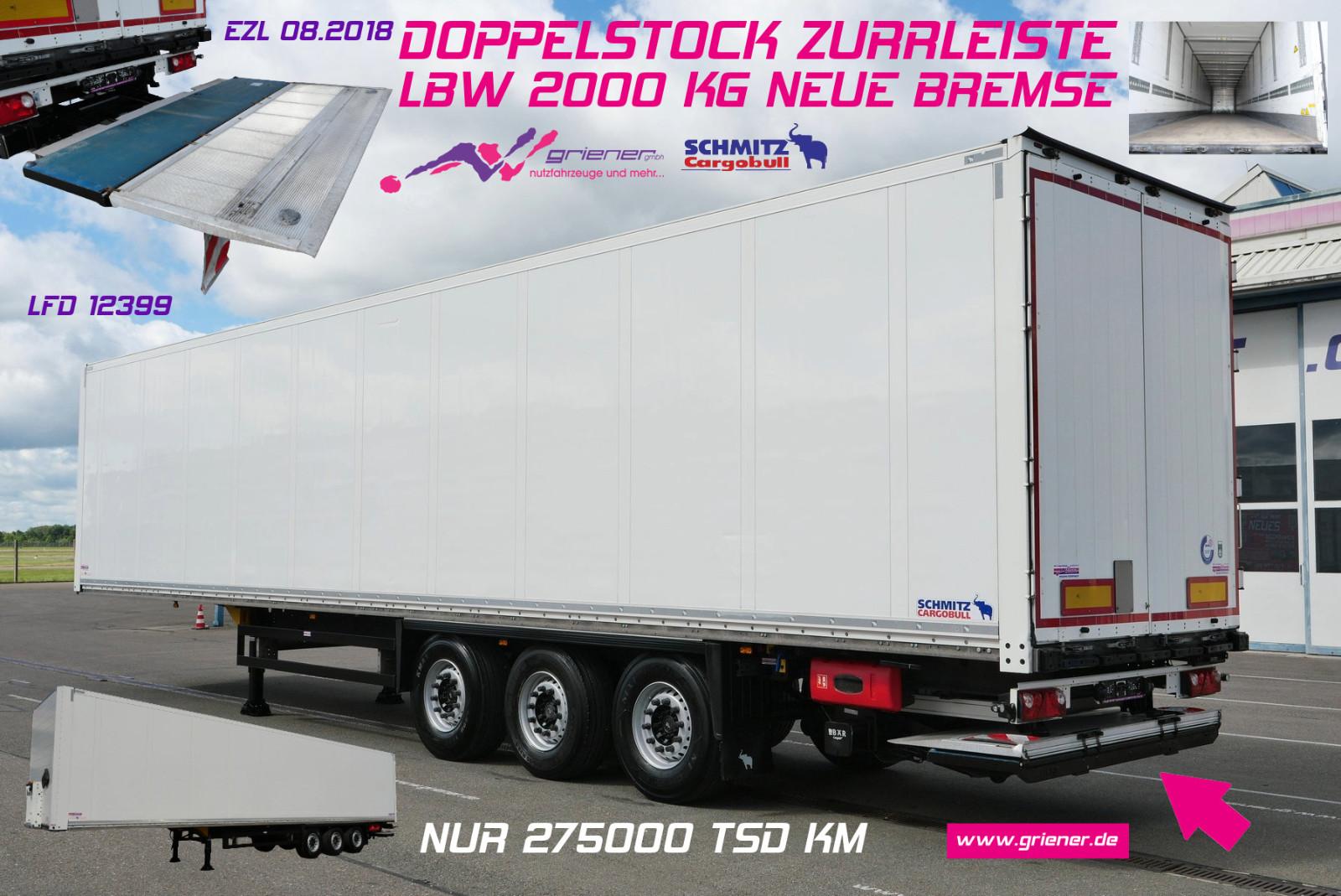 Schmitz Cargobull SKO 24 /DOPPELSTOCK / ZURRLEISTE / LBW 2000 kg