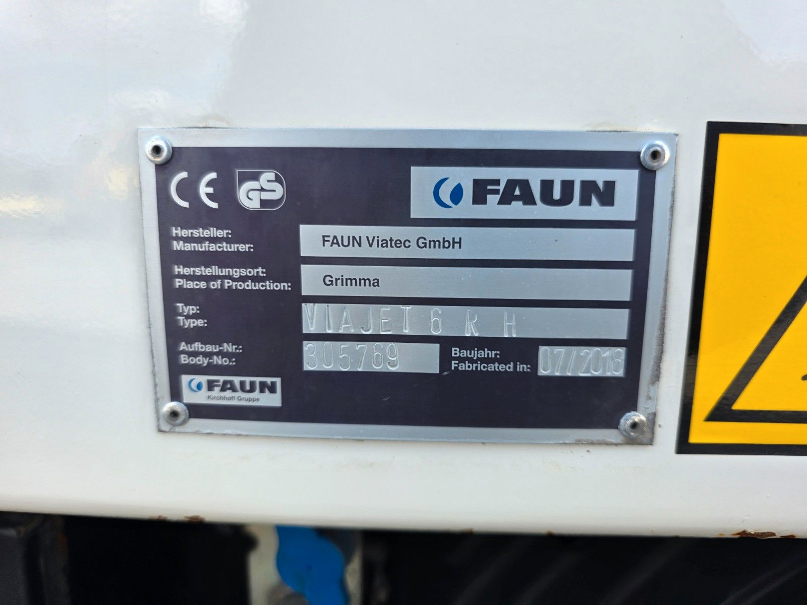 Fahrzeugabbildung Mercedes-Benz Atego 1323 LKO FAUN VIAJET 6 R H - Heckabsaugung