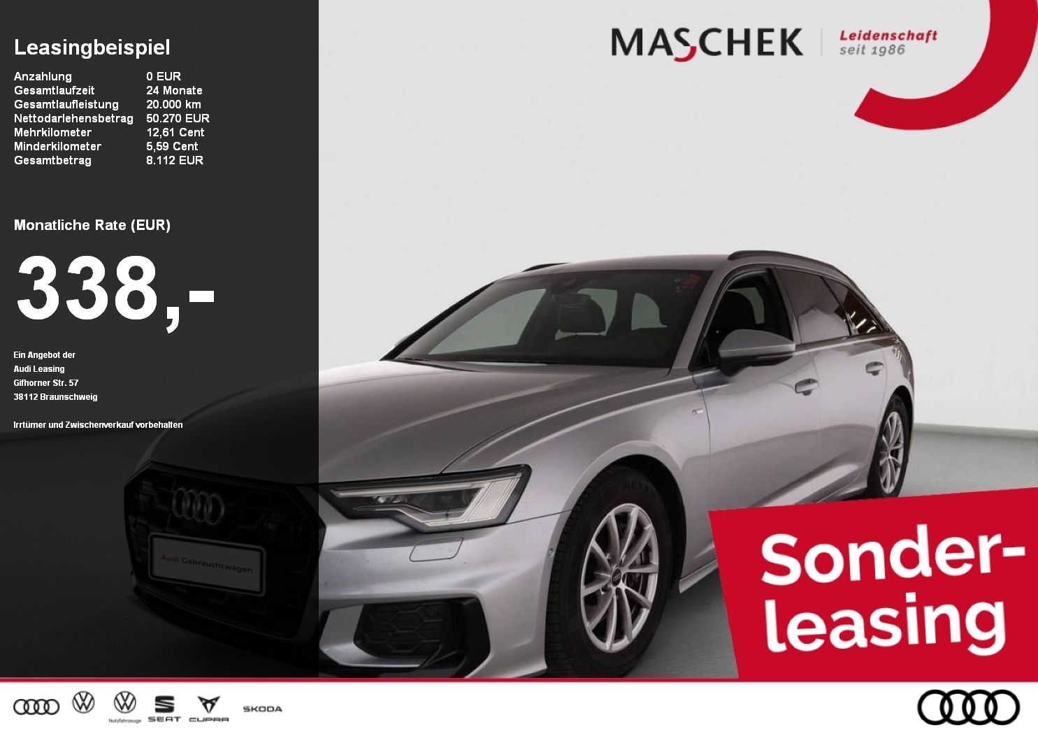 Audi A6 Avant S line 45 TFSI S tronic AHK Black Matri
