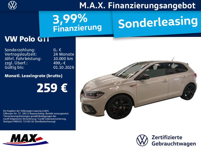 Polo GTI 2.0 TSI DSG +IQ.LIGHT+APP+ACC+ALU+PANO+