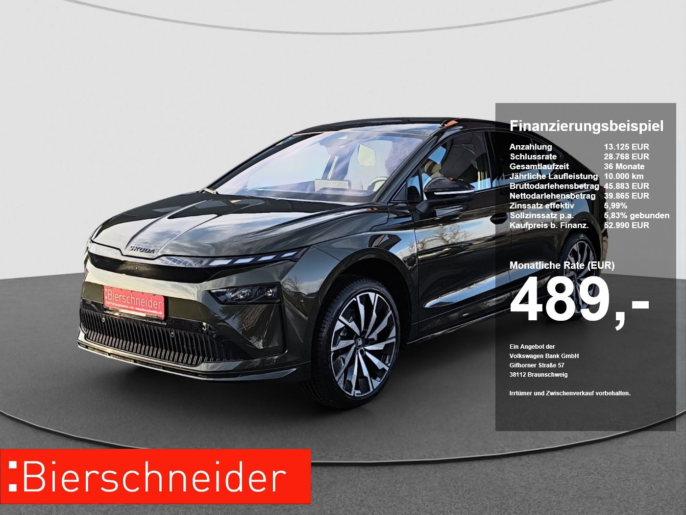 Skoda Enyaq Coupe 85x Sportline AHK NAV LED MATRIX 360