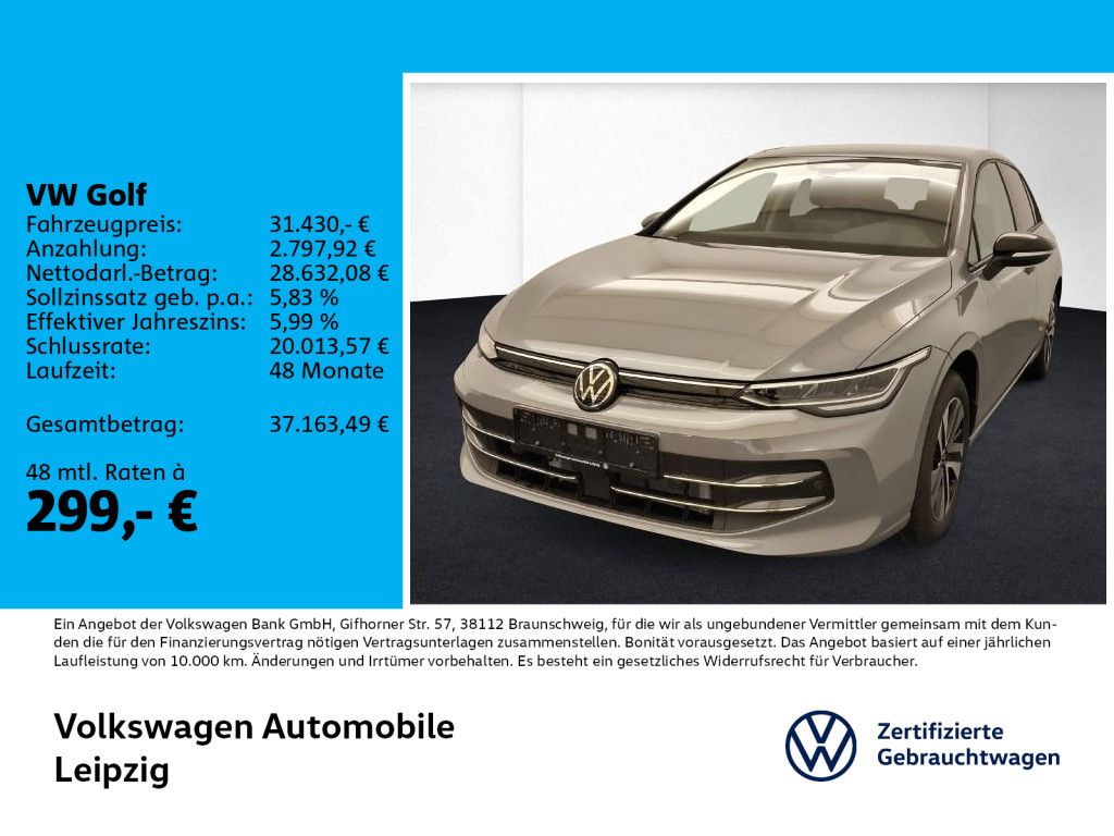 Volkswagen Golf VIII 1.5 eTSI Energy ACC DSG Einparkhilfe foto 1