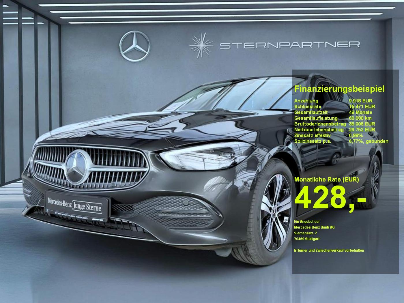 Mercedes-Benz C 220 d T AVANTG., AHK, Totwinkel, CarPlay, LED