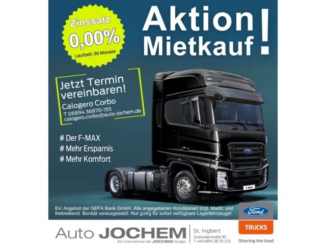 Ford F-Max Mietkauf-Aktion Zinssatz 0,00% !!!