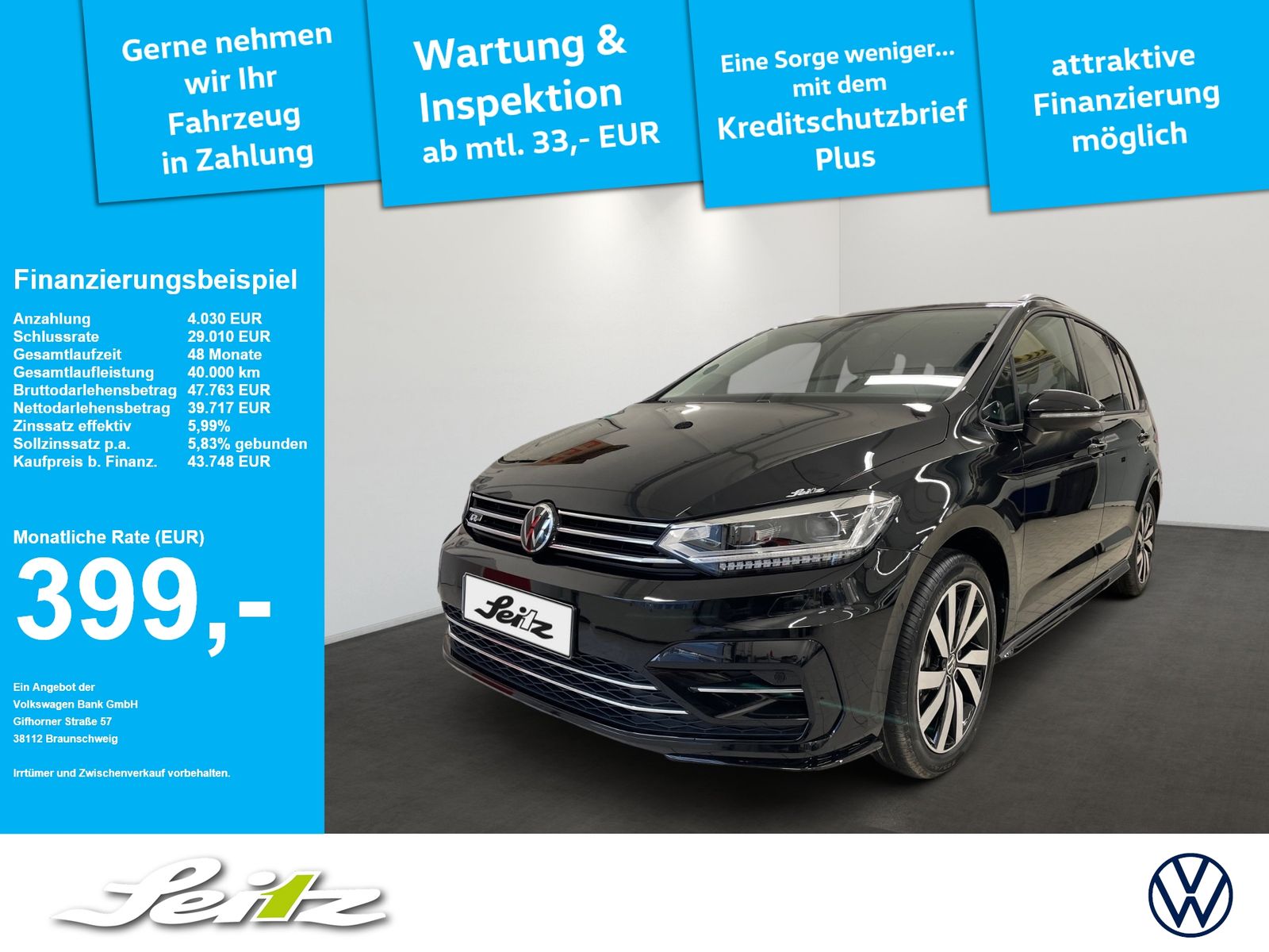 Volkswagen Touran 2.0 TDI Comfortline AHK NAVI KAMERA LED foto 1