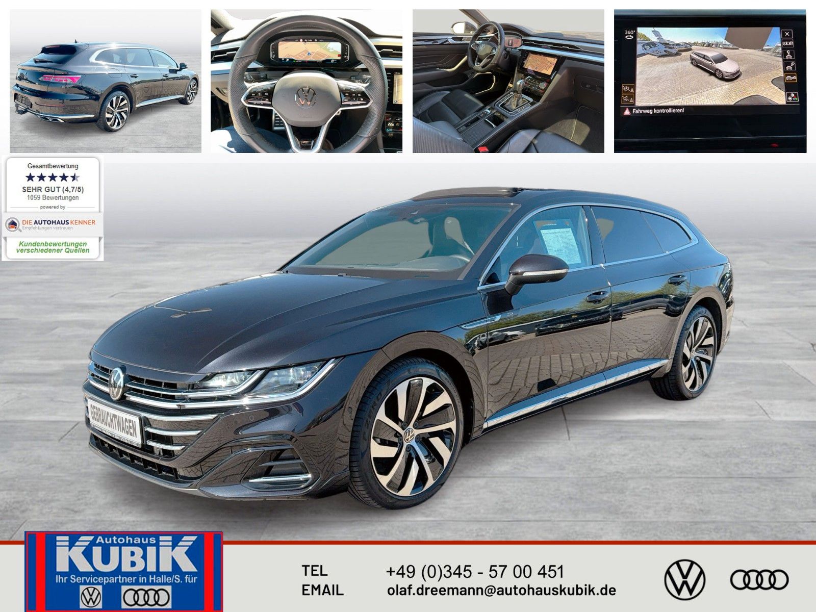 VW Arteon Shootingbrake 2,0 TSI R-Line DSG+HarmanKa