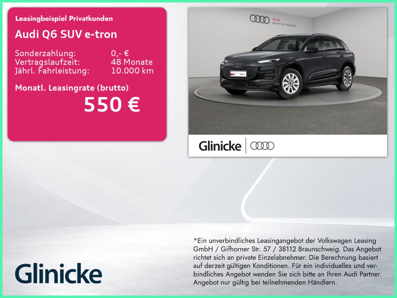 Audi Q6 SUV e-tron NEUBESTELLUNG