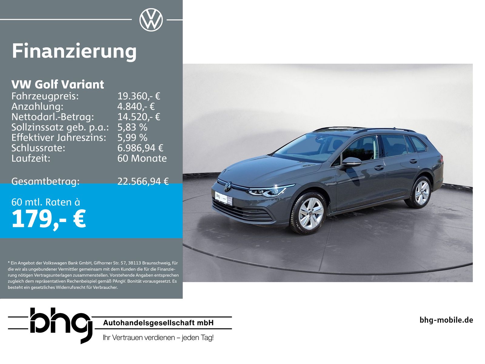 Volkswagen Golf Variant 1,0 TSI Life IQ.Drive ACC-Park-Assi